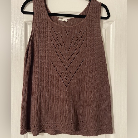 Brown Sweater Tank - Picture 1 of 3
